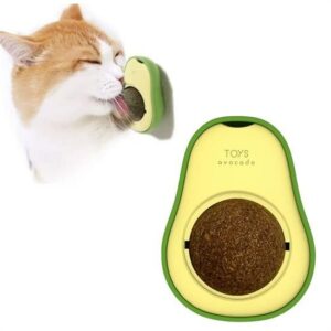 Jouet mural pour chat – Avocat Avec catnip naturel. Fixation facile. Stimule, détend et divertit votre chat au quotidien.