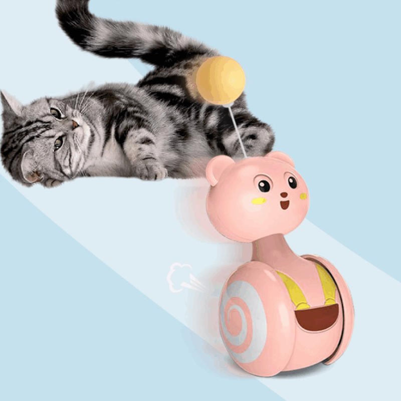 Jouet Interactif à Plumes – Petit Ours Tournoyant