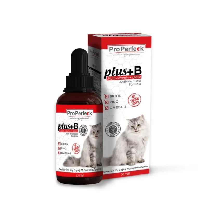 🐱 ProPerfek plus+B – Multivitamines + Biotine pour Chats | 50 ml